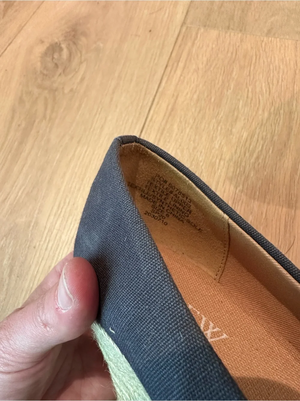 J Crew Charcoal Canvas Espadrille Wedge Pumps